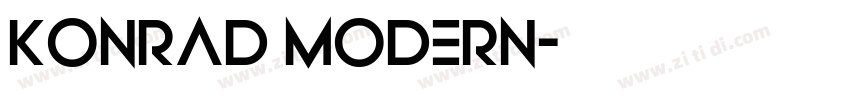 Konrad Modern字体转换